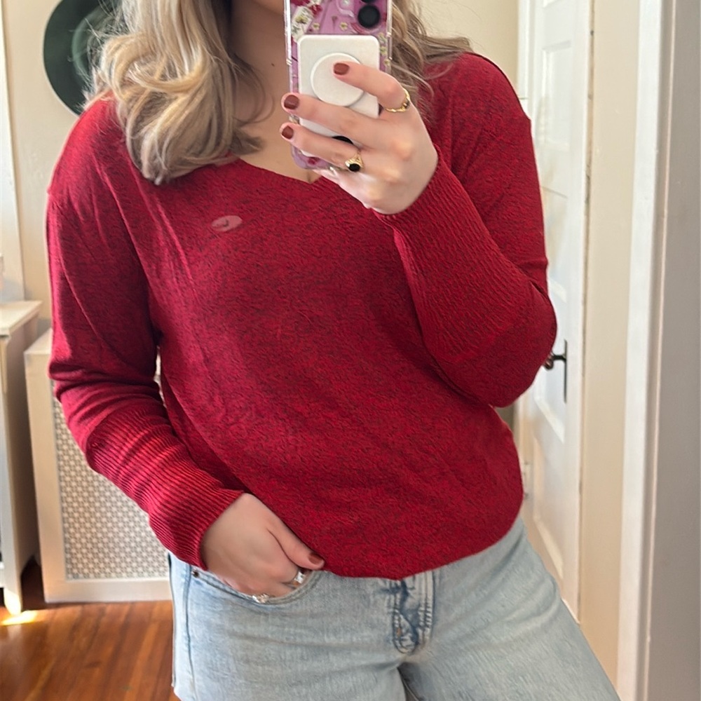 💚 Maurices Maroon Top